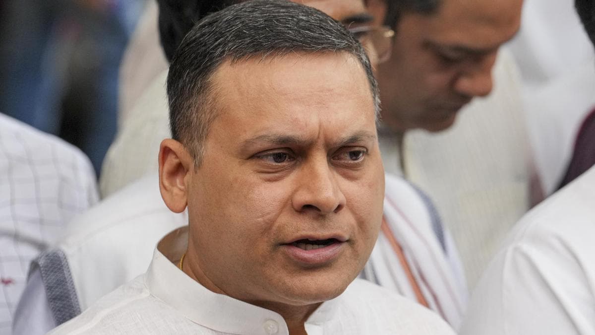 Amit Malviya pictured at a party event
